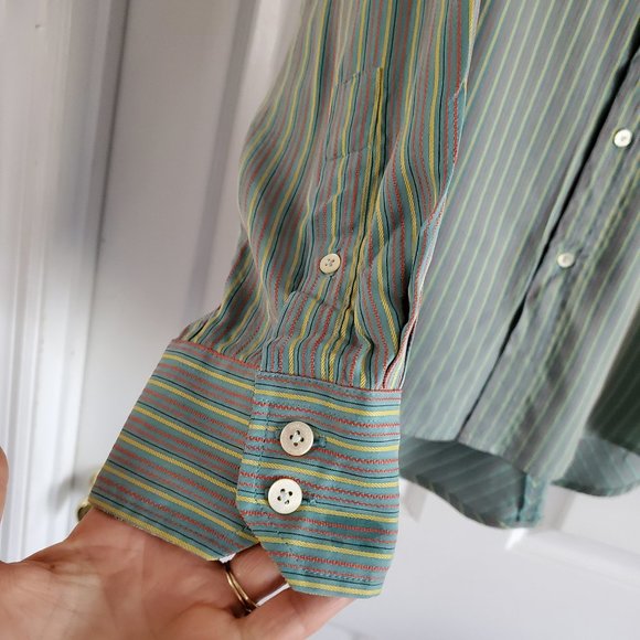 BUGATCHI UOMO Button Down Shirt XL - Picture 9 of 13